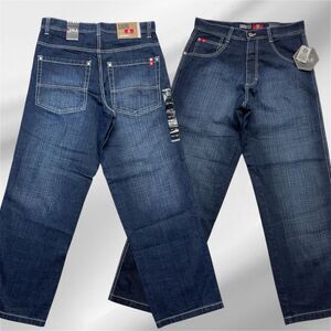 NWT Vintage Y2K Southpole Men's W32 L32 Baggy Skater Grunge Hip Hop Denim Jeans